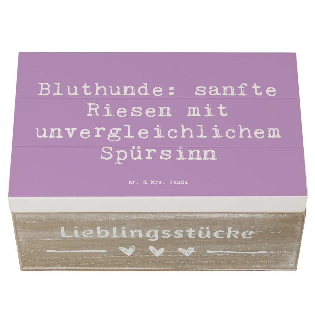 Wooden chest Saying Bluthunde: sanfte Riesen mit unvergleichlichem Spürsinn Geschenkdose, Dekokiste, Kiste, Truhe, Erinnerungskiste, Aufbewahrungsbox, Geschenkbox, Schatulle, Erinnerungsbox, Schatzkiste, Holzkiste, XXL, Hund, Hunderasse, Rassehund, Hundebesitzer, Geschenk, Tierfreund, Schenken, Welpe