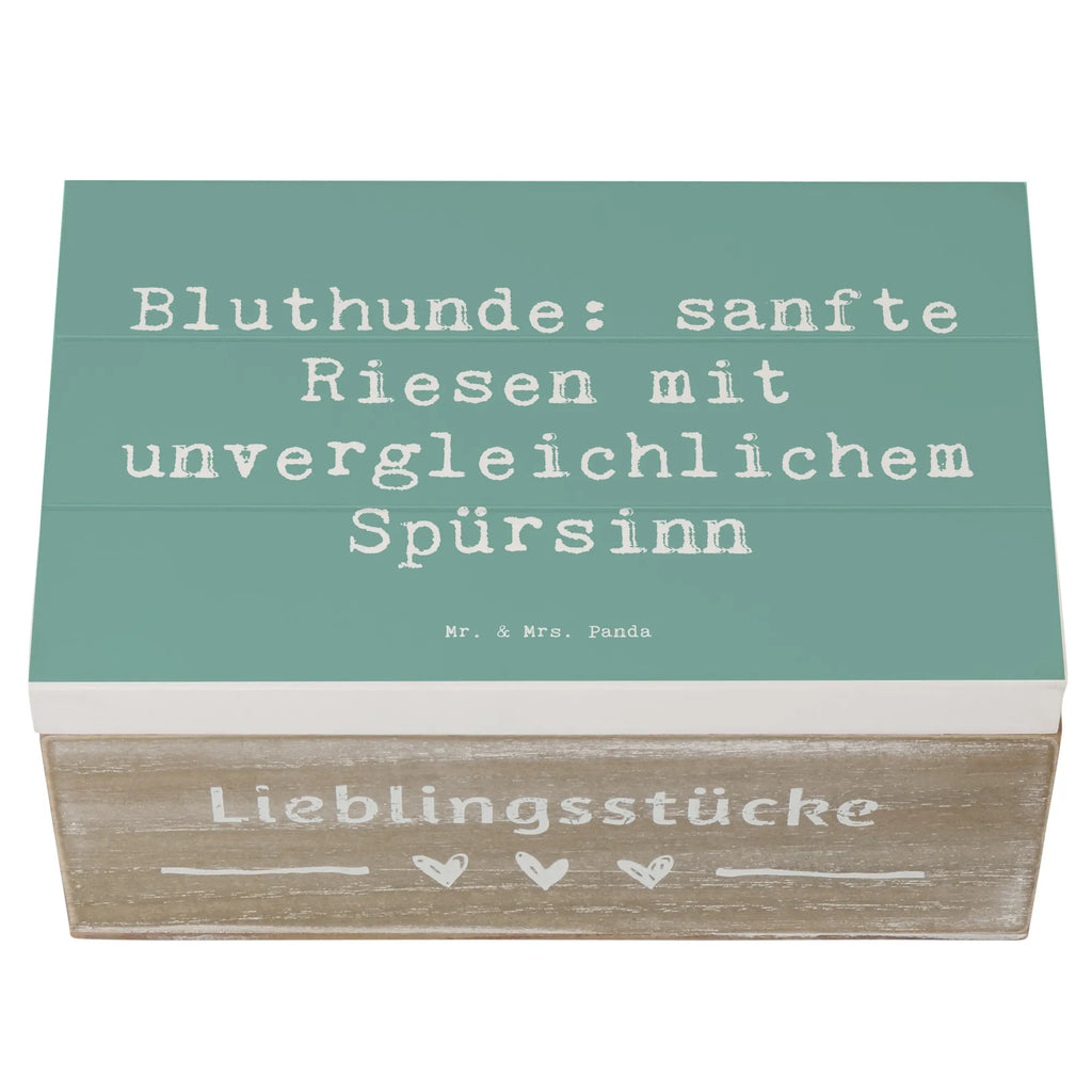 Wooden chest Saying Bluthunde: sanfte Riesen mit unvergleichlichem Spürsinn Geschenkdose, Dekokiste, Kiste, Truhe, Erinnerungskiste, Aufbewahrungsbox, Geschenkbox, Schatulle, Erinnerungsbox, Schatzkiste, Holzkiste, XXL, Hund, Hunderasse, Rassehund, Hundebesitzer, Geschenk, Tierfreund, Schenken, Welpe