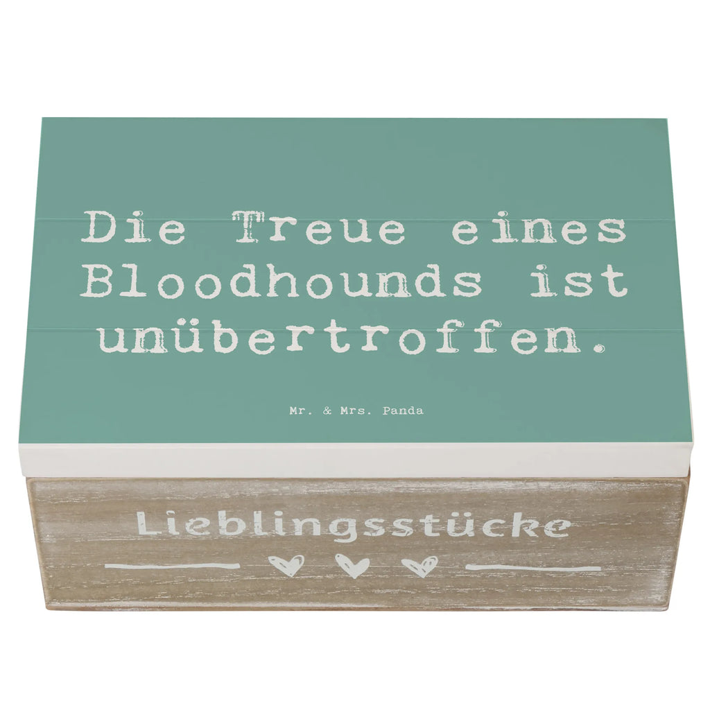 Wooden chest Saying Die Treue eines Bloodhounds ist unübertroffen. Schatulle, Geschenkbox, Schatzkiste, Erinnerungskiste, Kiste, XXL, Erinnerungsbox, Holzkiste, Dekokiste, Aufbewahrungsbox, Truhe, Geschenkdose, Hund, Hunderasse, Rassehund, Hundebesitzer, Geschenk, Tierfreund, Schenken, Welpe