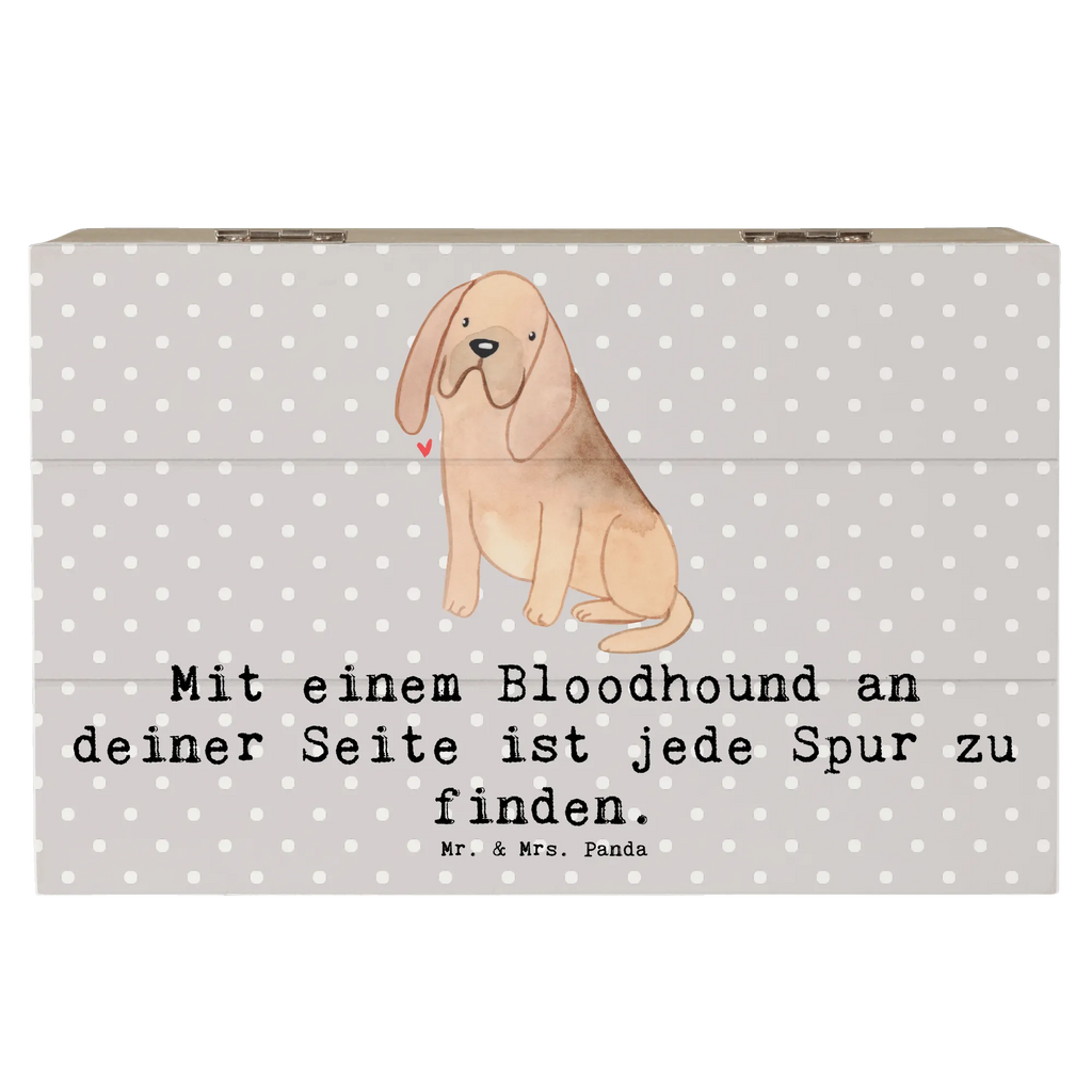 Holzkiste Bloodhound Spur Erinnerungsbox, Holzkiste, XXL, Kiste, Erinnerungskiste, Aufbewahrungsbox, Truhe, Schatulle, Dekokiste, Schatzkiste, Geschenkdose, Geschenkbox, Hund, Hunderasse, Rassehund, Hundebesitzer, Geschenk, Tierfreund, Schenken, Welpe