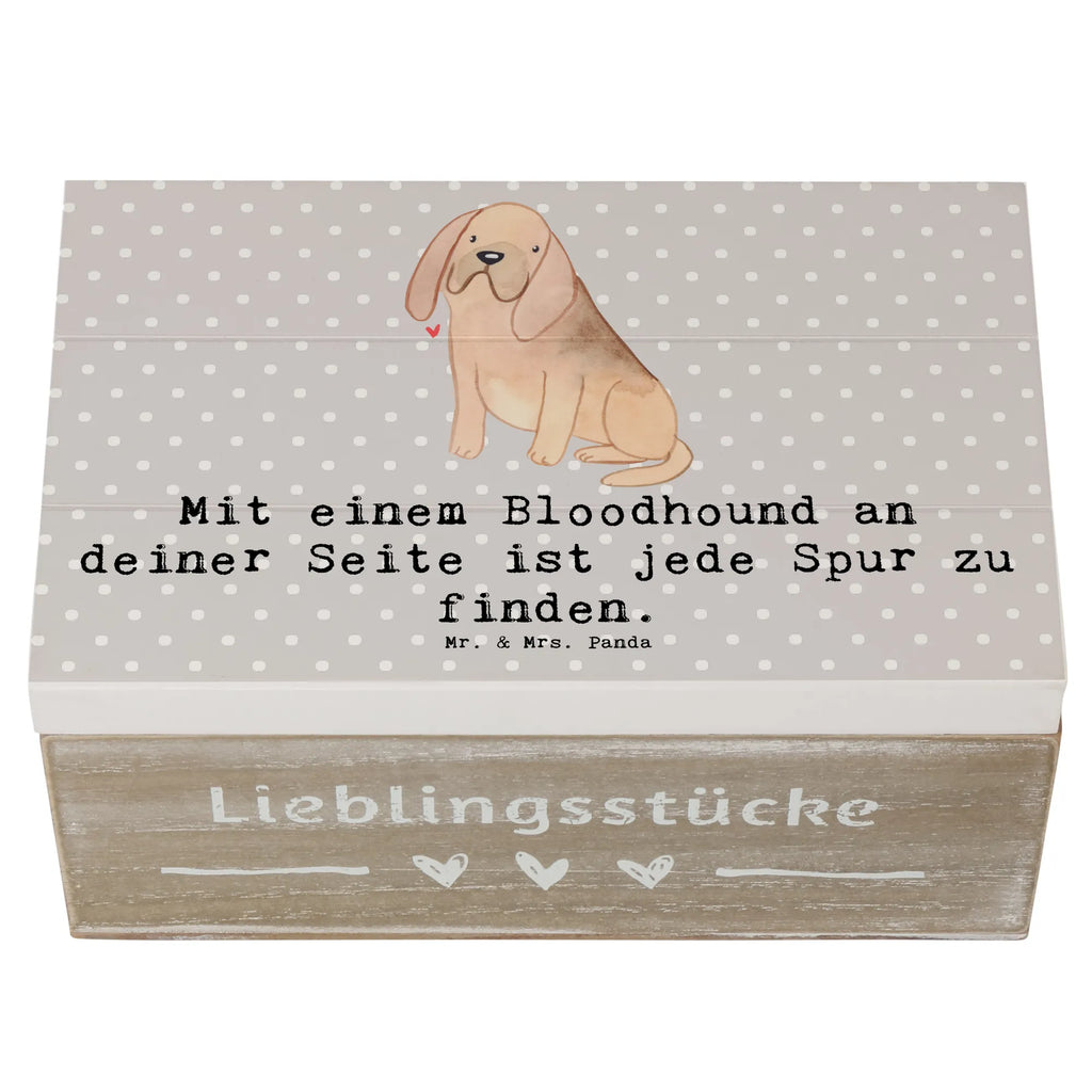 Holzkiste Bloodhound Spur Erinnerungsbox, Holzkiste, XXL, Kiste, Erinnerungskiste, Aufbewahrungsbox, Truhe, Schatulle, Dekokiste, Schatzkiste, Geschenkdose, Geschenkbox, Hund, Hunderasse, Rassehund, Hundebesitzer, Geschenk, Tierfreund, Schenken, Welpe