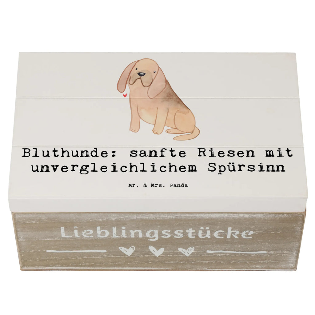 Wooden chest Bluthunde: sanfte Riesen mit unvergleichlichem Spürsinn Schatzkiste, Truhe, Dekokiste, Holzkiste, Erinnerungskiste, Aufbewahrungsbox, Geschenkdose, Kiste, Geschenkbox, XXL, Erinnerungsbox, Schatulle, Hund, Hunderasse, Rassehund, Hundebesitzer, Geschenk, Tierfreund, Schenken, Welpe