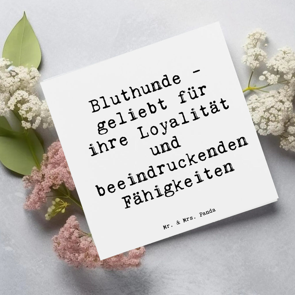 Deluxe Karte Spruch Loyaler Bluthund Karte, Klappkarte, Hochzeitskarte, Einladungskarte, Geburtstagskarte, Grußkarte, Hochwertige Klappkarte, Glückwunschkarte, Hochwertige Grußkarte, Hund, Hunderasse, Rassehund, Hundebesitzer, Geschenk, Tierfreund, Schenken, Welpe