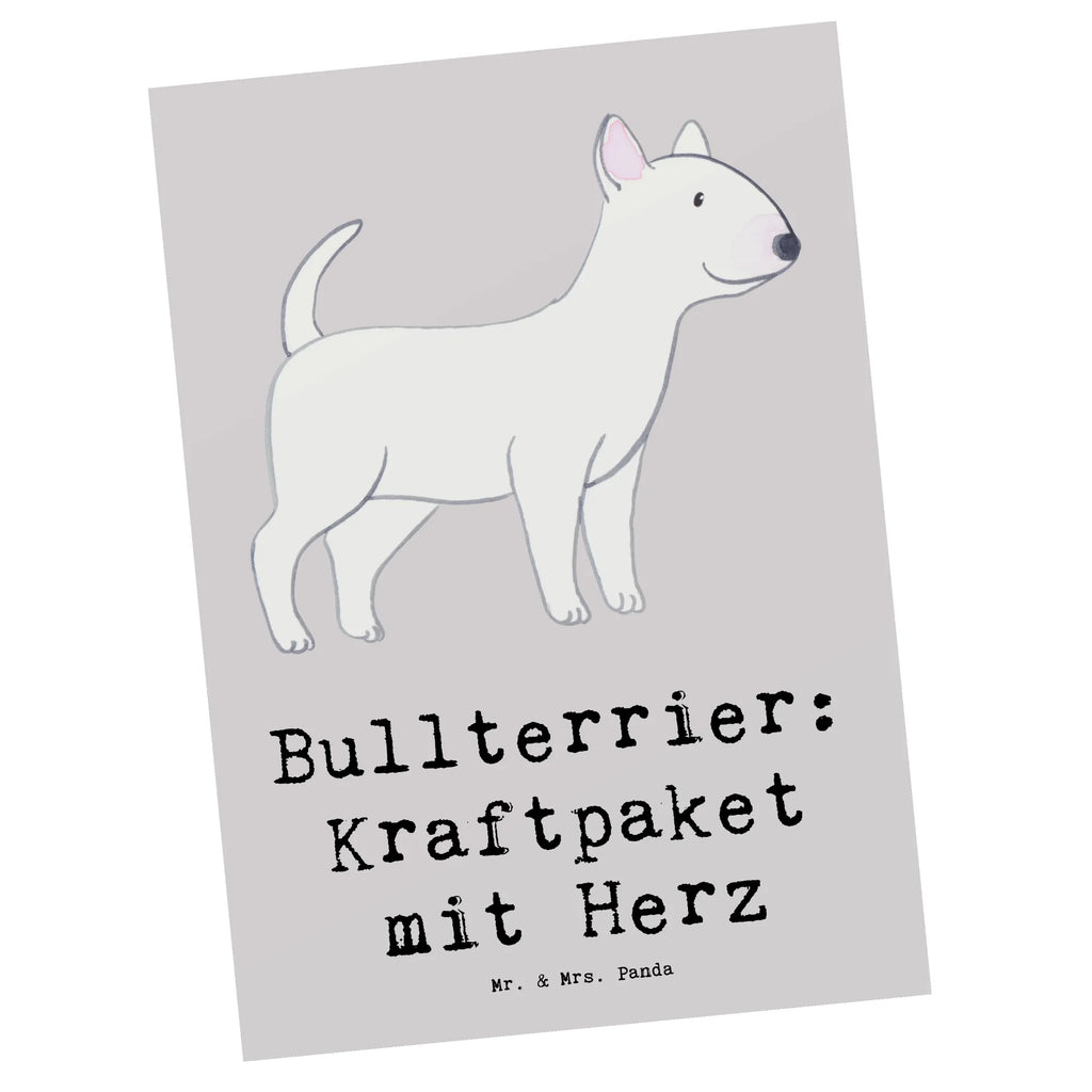 Postkarte Bullterrier Kraftpaket Geburtstagskarte, Dankeskarte, Karte, Einladungskarten Geburtstag, Ansichtskarten, Einladung Geburtstag, Grußkarte, Geschenkkarte, Einladungskarte, Ansichtskarte, Postkarte, Einladung, Hund, Hunderasse, Rassehund, Hundebesitzer, Geschenk, Tierfreund, Schenken, Welpe