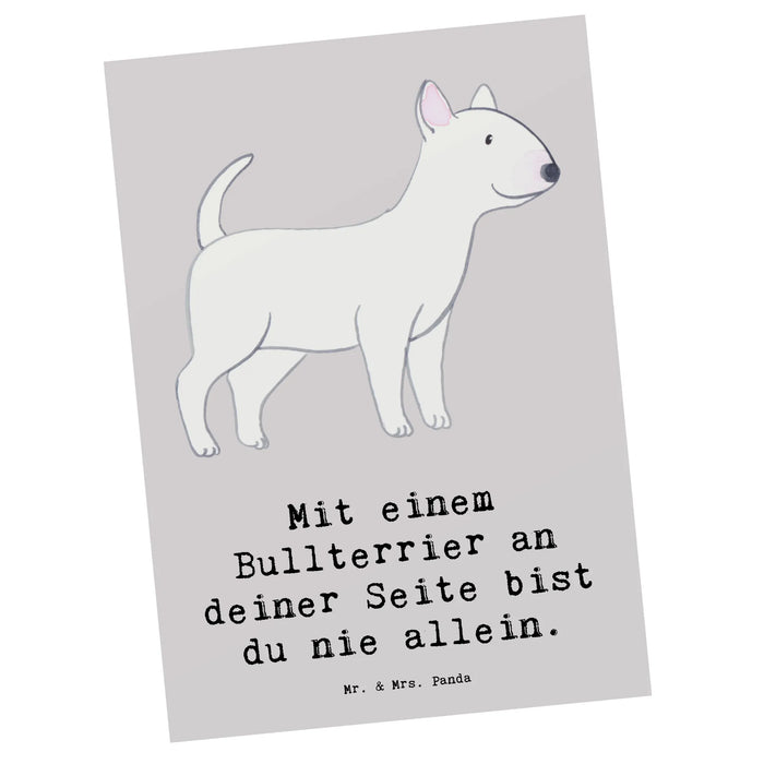 Postkarte Bullterrier Begleiter