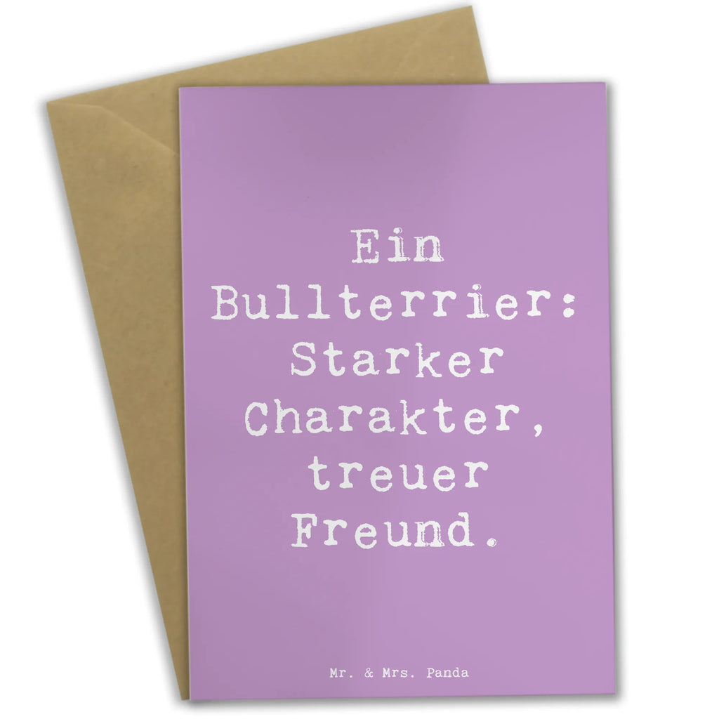 Grußkarte Spruch Bullterrier Freund Karte, Klappkarte, Hochzeitskarte, Grußkarte, Einladungskarte, Ansichtskarten, Glückwunschkarte, Geburtstagskarte, Hund, Hunderasse, Rassehund, Hundebesitzer, Geschenk, Tierfreund, Schenken, Welpe