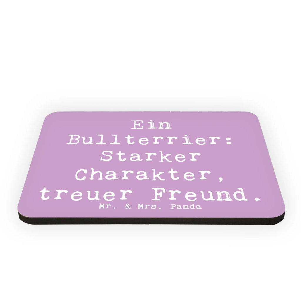 Magnet Saying Ein Bullterrier: Starker Charakter, treuer Freund. Notiz Magnet, Pinnwandmagnet, Motivmagnete, Kühlschrank Dekoration, Dekomagnet, Whiteboard Magnet, Souvenir Magnet, Kühlschrankmagnet, Hund, Hunderasse, Rassehund, Hundebesitzer, Geschenk, Tierfreund, Schenken, Welpe