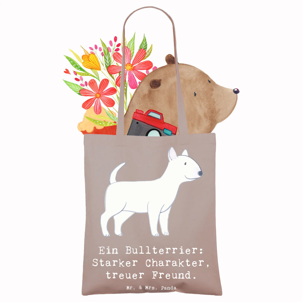 Tragetasche Bullterrier Freund Einkaufstasche, Einkaufstüte, Jutebeutel, Beuteltasche, Strandtasche, Laptoptasche, Stoffbeutel, Shopper, Jutetasche, Beutel, Umhängetasche, Badetasche, Stofftasche, Tasche, Schultertasche, Tragetasche, Hund, Hunderasse, Rassehund, Hundebesitzer, Geschenk, Tierfreund, Schenken, Welpe