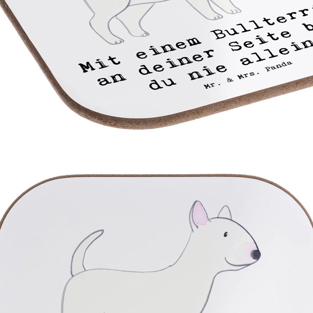 Square coaster Mit einem Bullterrier an deiner Seite bist du nie allein. Glasuntersetzer, Holzuntersetzer, Untersetzer, Tassen Untersetzer, Untersetzer Holz, Bierdeckel, Untersetzer aus Holz, Getränkeuntersetzer, Untersetzer für Gläser, Korkuntersetzer, Untersetzer Gläser, Untersetzer Design, Hund, Hunderasse, Rassehund, Hundebesitzer, Geschenk, Tierfreund, Schenken, Welpe