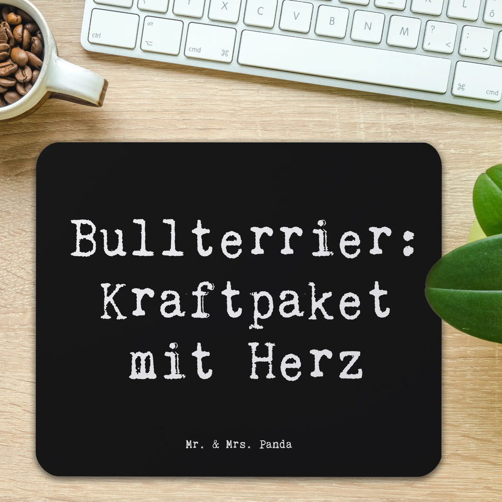 Mouse mat Saying Bullterrier: Kraftpaket mit Herz Mousepad, Computer zubehör, Arbeitszimmer, PC Zubehör, Büroausstattung, Designer Mauspad, Mauspad, Mauspad Büro, Mausunterlage, Einzigartiges Mauspad, Hund, Hunderasse, Rassehund, Hundebesitzer, Geschenk, Tierfreund, Schenken, Welpe