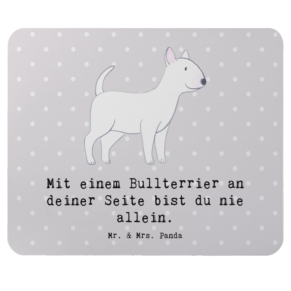 Mouse mat Mit einem Bullterrier an deiner Seite bist du nie allein. Mausunterlage, Büroausstattung, Mauspad, Designer Mauspad, Einzigartiges Mauspad, Mauspad Büro, Mousepad, PC Zubehör, Computer zubehör, Arbeitszimmer, Hund, Hunderasse, Rassehund, Hundebesitzer, Geschenk, Tierfreund, Schenken, Welpe