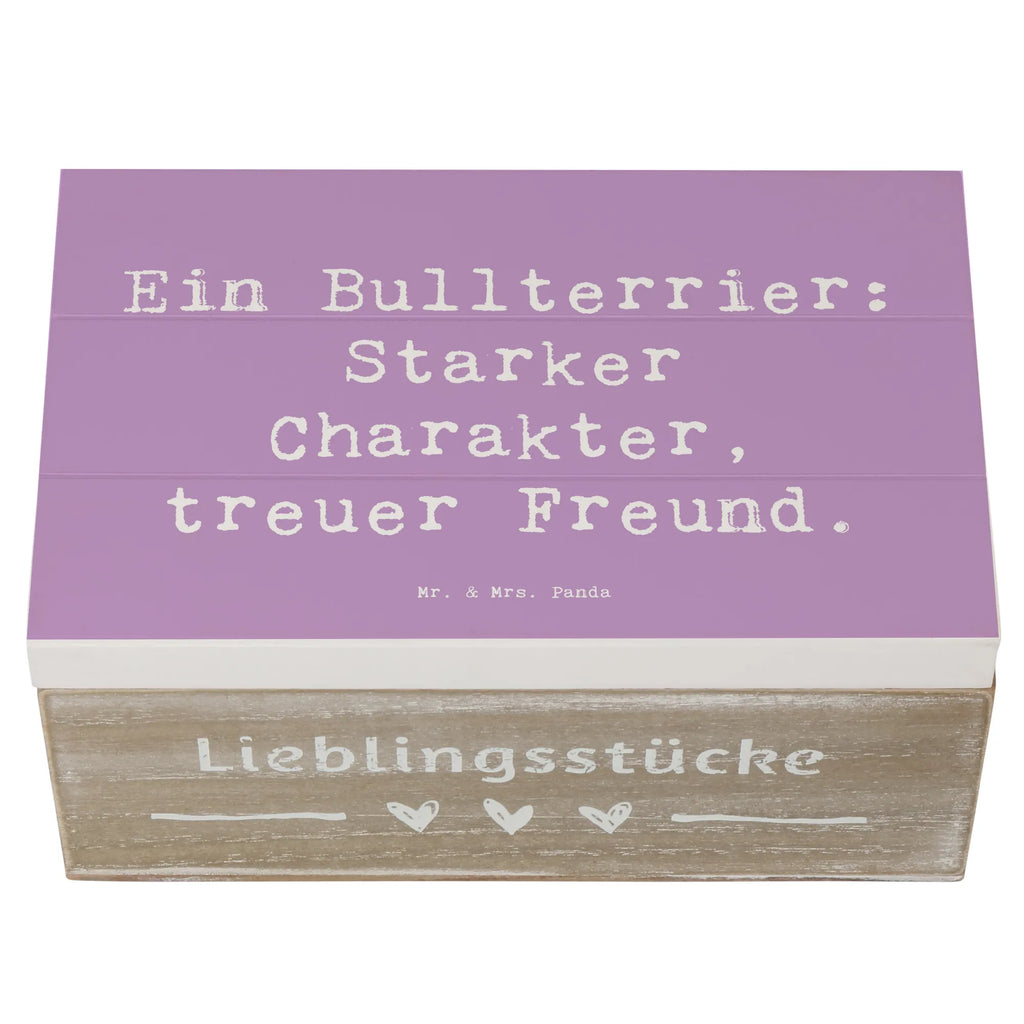 Wooden chest Saying Ein Bullterrier: Starker Charakter, treuer Freund. Aufbewahrungsbox, Dekokiste, Geschenkbox, Schatzkiste, Truhe, Erinnerungskiste, Schatulle, Kiste, Erinnerungsbox, XXL, Holzkiste, Geschenkdose, Hund, Hunderasse, Rassehund, Hundebesitzer, Geschenk, Tierfreund, Schenken, Welpe