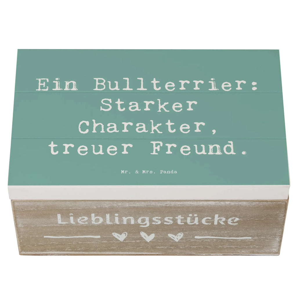 Wooden chest Saying Ein Bullterrier: Starker Charakter, treuer Freund. Aufbewahrungsbox, Dekokiste, Geschenkbox, Schatzkiste, Truhe, Erinnerungskiste, Schatulle, Kiste, Erinnerungsbox, XXL, Holzkiste, Geschenkdose, Hund, Hunderasse, Rassehund, Hundebesitzer, Geschenk, Tierfreund, Schenken, Welpe