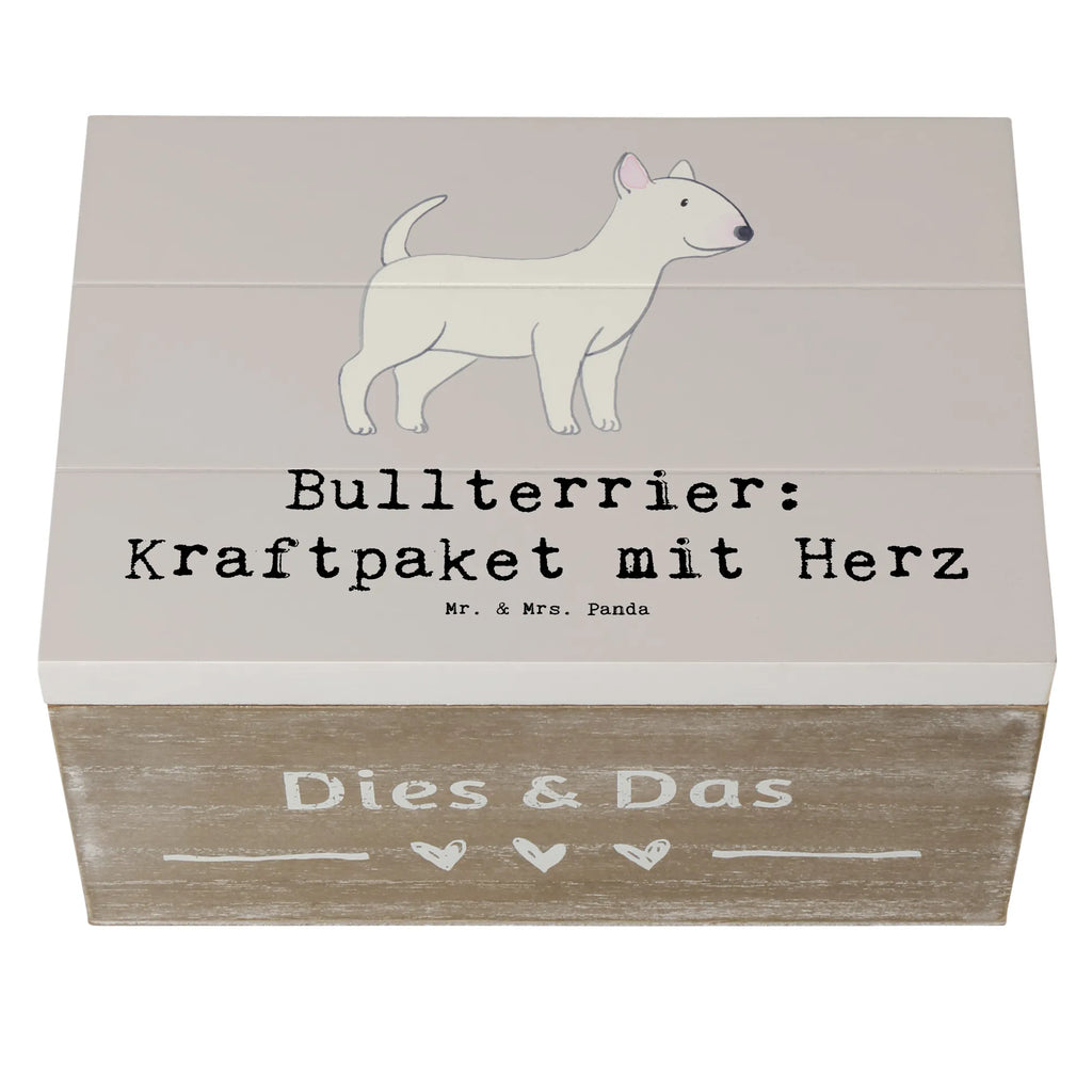 Wooden chest Bullterrier: Kraftpaket mit Herz Dekokiste, Holzkiste, Erinnerungsbox, Geschenkdose, Geschenkbox, Aufbewahrungsbox, Erinnerungskiste, Schatzkiste, XXL, Kiste, Truhe, Schatulle, Hund, Hunderasse, Rassehund, Hundebesitzer, Geschenk, Tierfreund, Schenken, Welpe