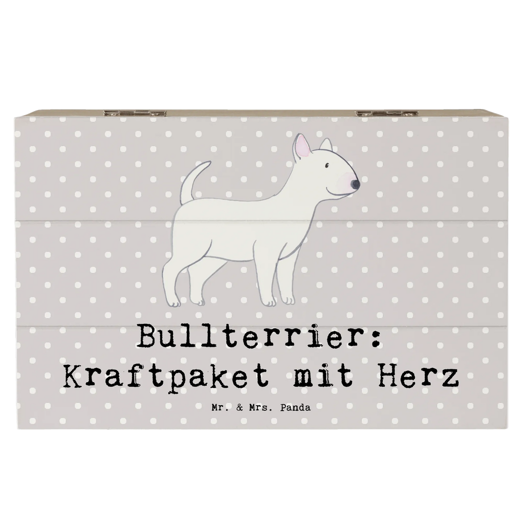 Wooden chest Bullterrier: Kraftpaket mit Herz Dekokiste, Holzkiste, Erinnerungsbox, Geschenkdose, Geschenkbox, Aufbewahrungsbox, Erinnerungskiste, Schatzkiste, XXL, Kiste, Truhe, Schatulle, Hund, Hunderasse, Rassehund, Hundebesitzer, Geschenk, Tierfreund, Schenken, Welpe