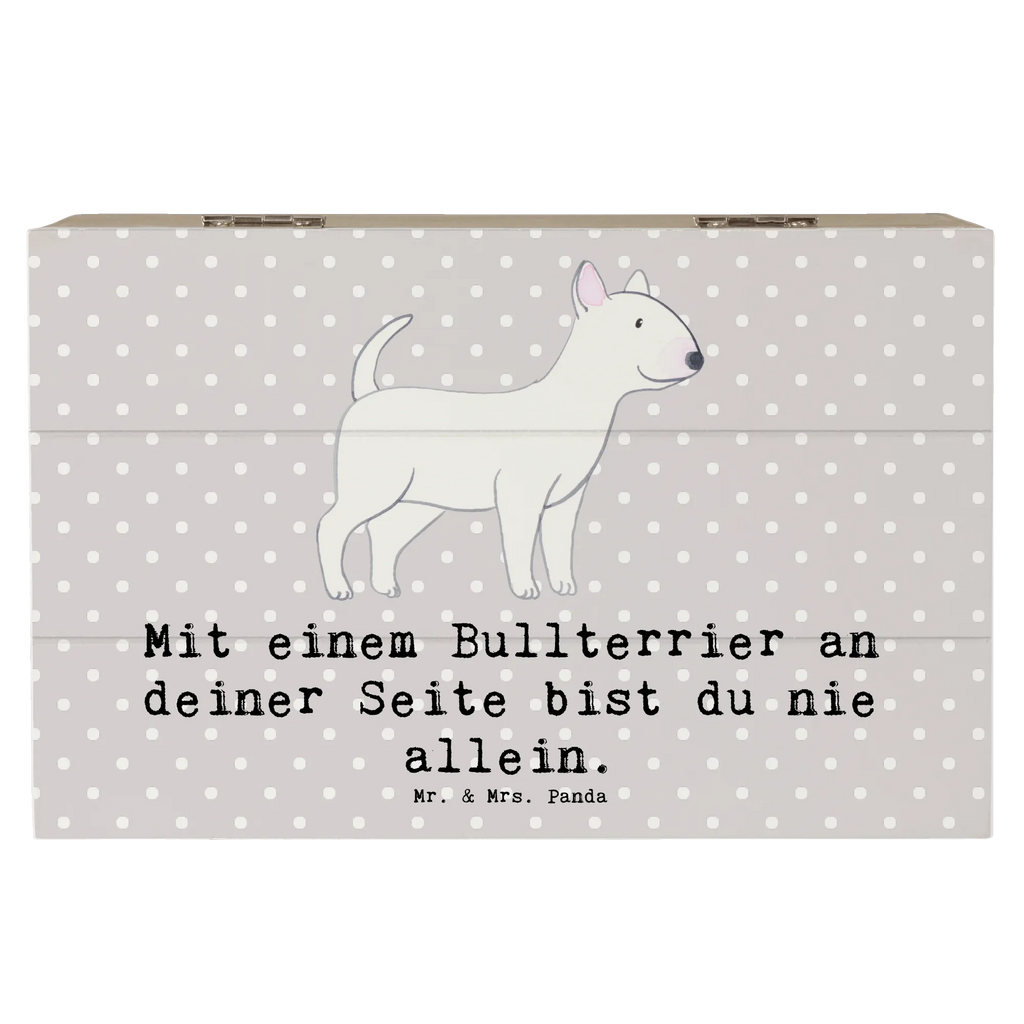 Holzkiste Bullterrier Begleiter Aufbewahrungsbox, Erinnerungskiste, Holzkiste, Schatulle, Dekokiste, Truhe, Erinnerungsbox, XXL, Kiste, Geschenkbox, Schatzkiste, Geschenkdose, Hund, Hunderasse, Rassehund, Hundebesitzer, Geschenk, Tierfreund, Schenken, Welpe