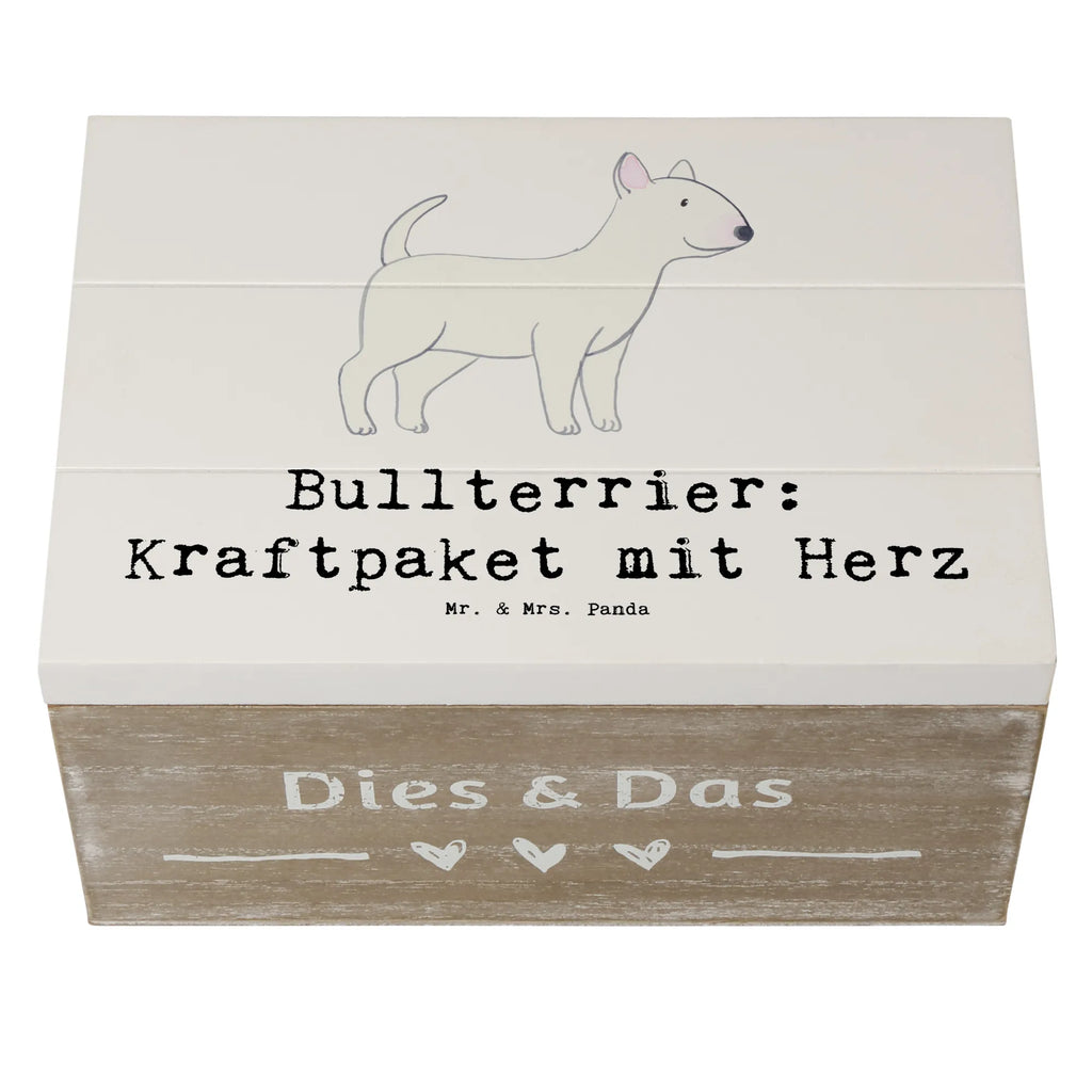 Wooden chest Bullterrier: Kraftpaket mit Herz Dekokiste, Holzkiste, Erinnerungsbox, Geschenkdose, Geschenkbox, Aufbewahrungsbox, Erinnerungskiste, Schatzkiste, XXL, Kiste, Truhe, Schatulle, Hund, Hunderasse, Rassehund, Hundebesitzer, Geschenk, Tierfreund, Schenken, Welpe