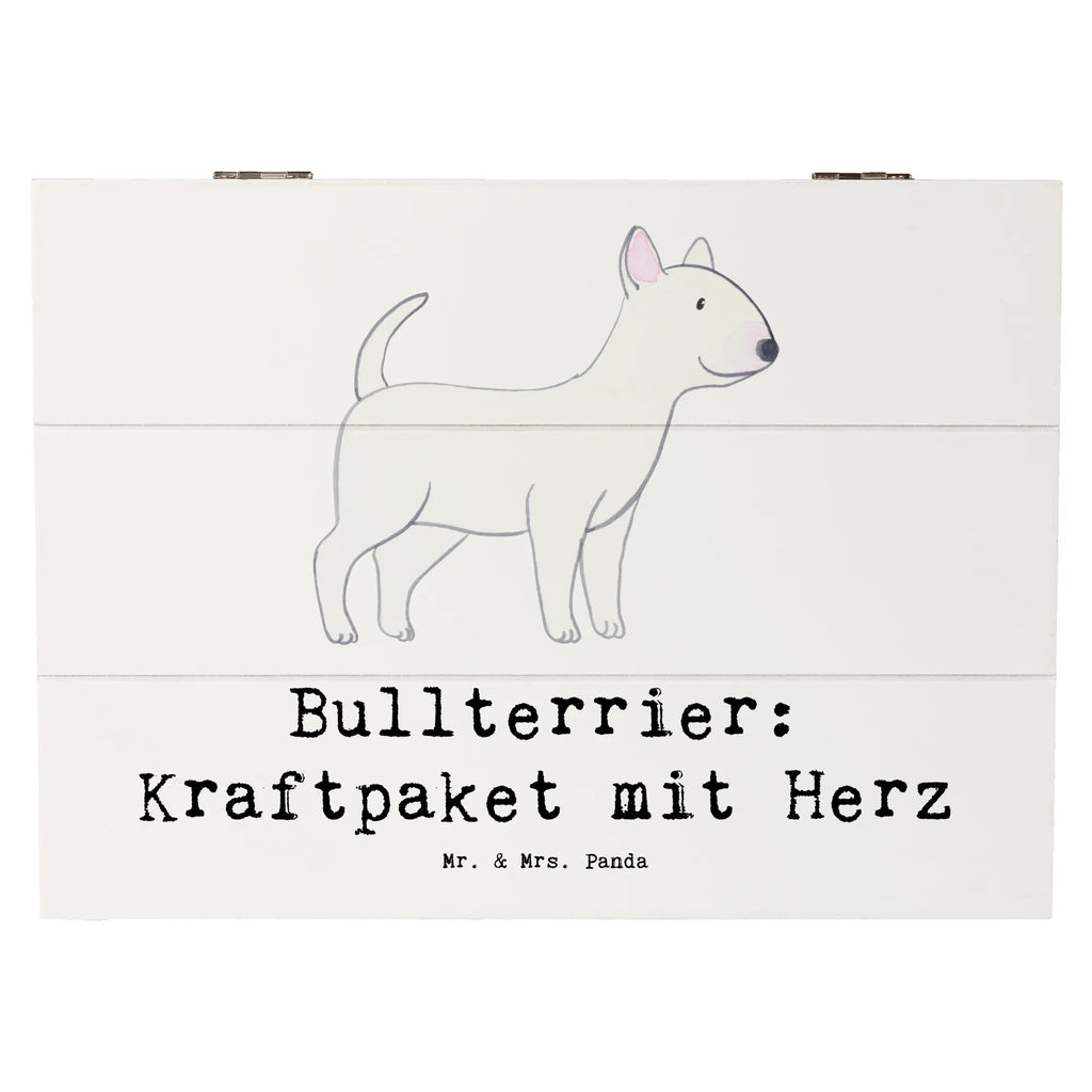 Wooden chest Bullterrier: Kraftpaket mit Herz Dekokiste, Holzkiste, Erinnerungsbox, Geschenkdose, Geschenkbox, Aufbewahrungsbox, Erinnerungskiste, Schatzkiste, XXL, Kiste, Truhe, Schatulle, Hund, Hunderasse, Rassehund, Hundebesitzer, Geschenk, Tierfreund, Schenken, Welpe