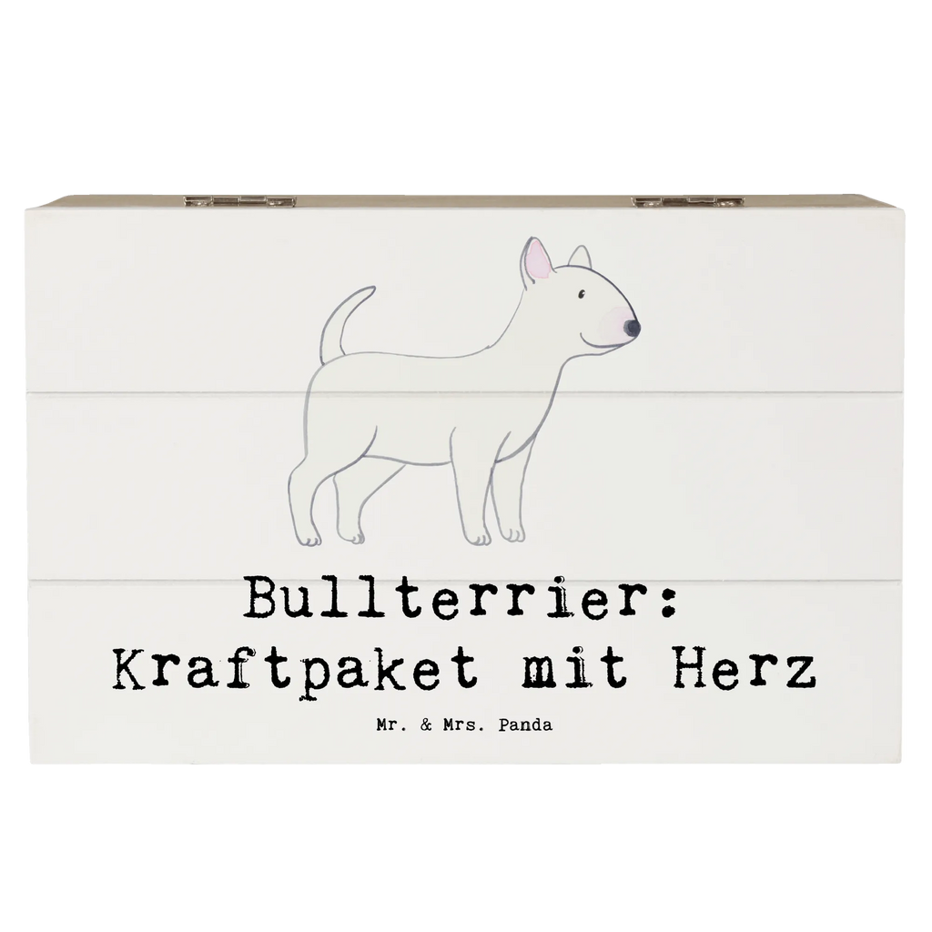 Wooden chest Bullterrier: Kraftpaket mit Herz Dekokiste, Holzkiste, Erinnerungsbox, Geschenkdose, Geschenkbox, Aufbewahrungsbox, Erinnerungskiste, Schatzkiste, XXL, Kiste, Truhe, Schatulle, Hund, Hunderasse, Rassehund, Hundebesitzer, Geschenk, Tierfreund, Schenken, Welpe