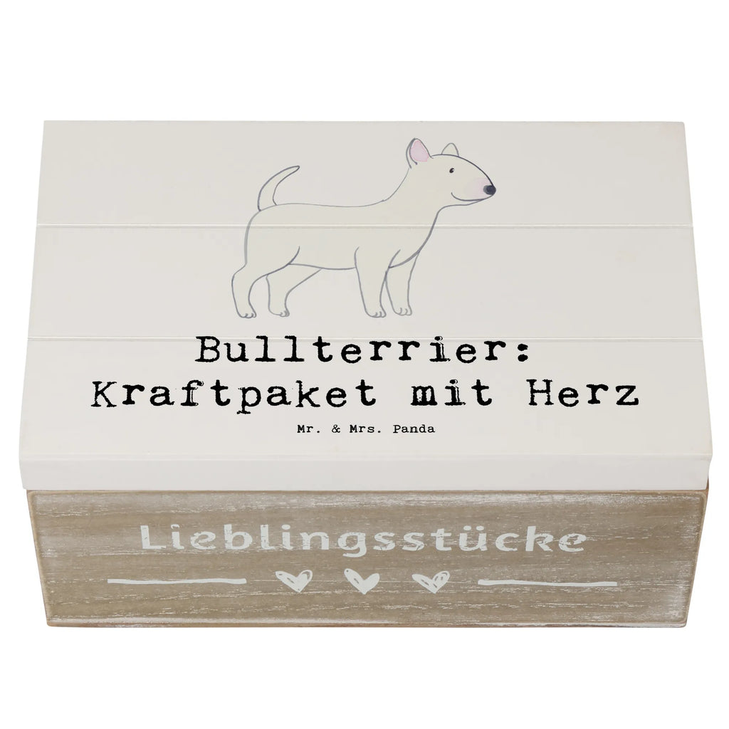 Wooden chest Bullterrier: Kraftpaket mit Herz Dekokiste, Holzkiste, Erinnerungsbox, Geschenkdose, Geschenkbox, Aufbewahrungsbox, Erinnerungskiste, Schatzkiste, XXL, Kiste, Truhe, Schatulle, Hund, Hunderasse, Rassehund, Hundebesitzer, Geschenk, Tierfreund, Schenken, Welpe