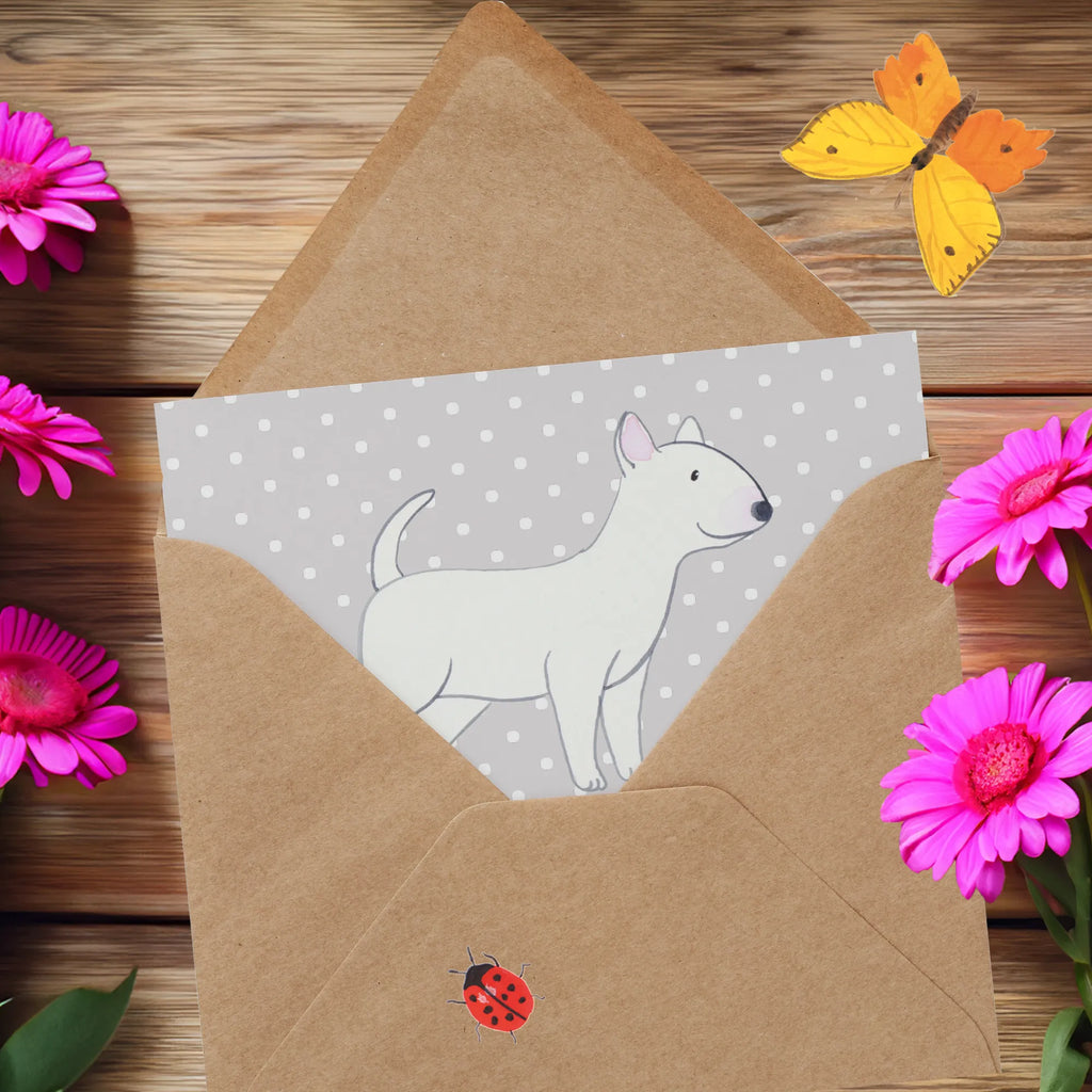 Deluxe Karte Bullterrier Kraftpaket Einladungskarte, Glückwunschkarte, Hochzeitskarte, Geburtstagskarte, Grußkarte, Hochwertige Klappkarte, Karte, Hochwertige Grußkarte, Klappkarte, Hund, Hunderasse, Rassehund, Hundebesitzer, Geschenk, Tierfreund, Schenken, Welpe