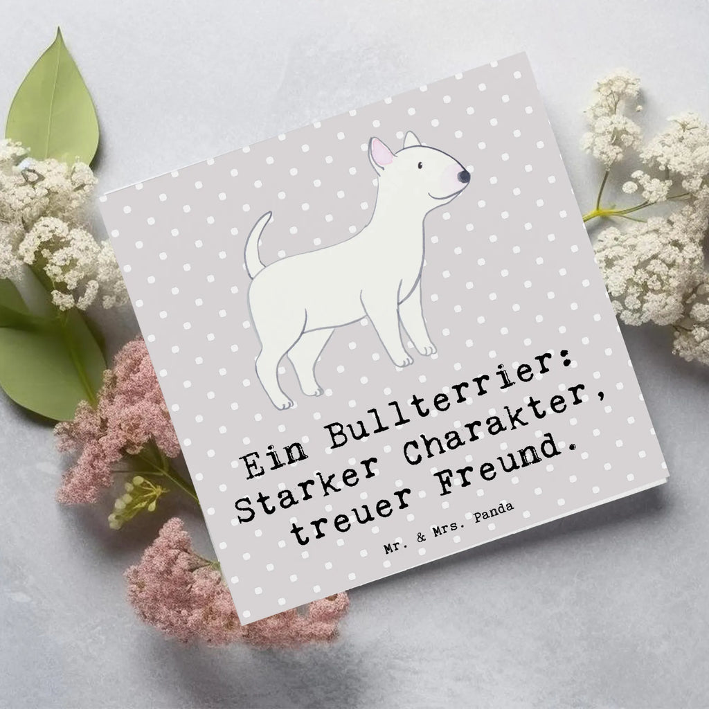 Deluxe Karte Bullterrier Freund Hochzeitskarte, Hochwertige Grußkarte, Klappkarte, Glückwunschkarte, Karte, Grußkarte, Hochwertige Klappkarte, Geburtstagskarte, Einladungskarte, Hund, Hunderasse, Rassehund, Hundebesitzer, Geschenk, Tierfreund, Schenken, Welpe