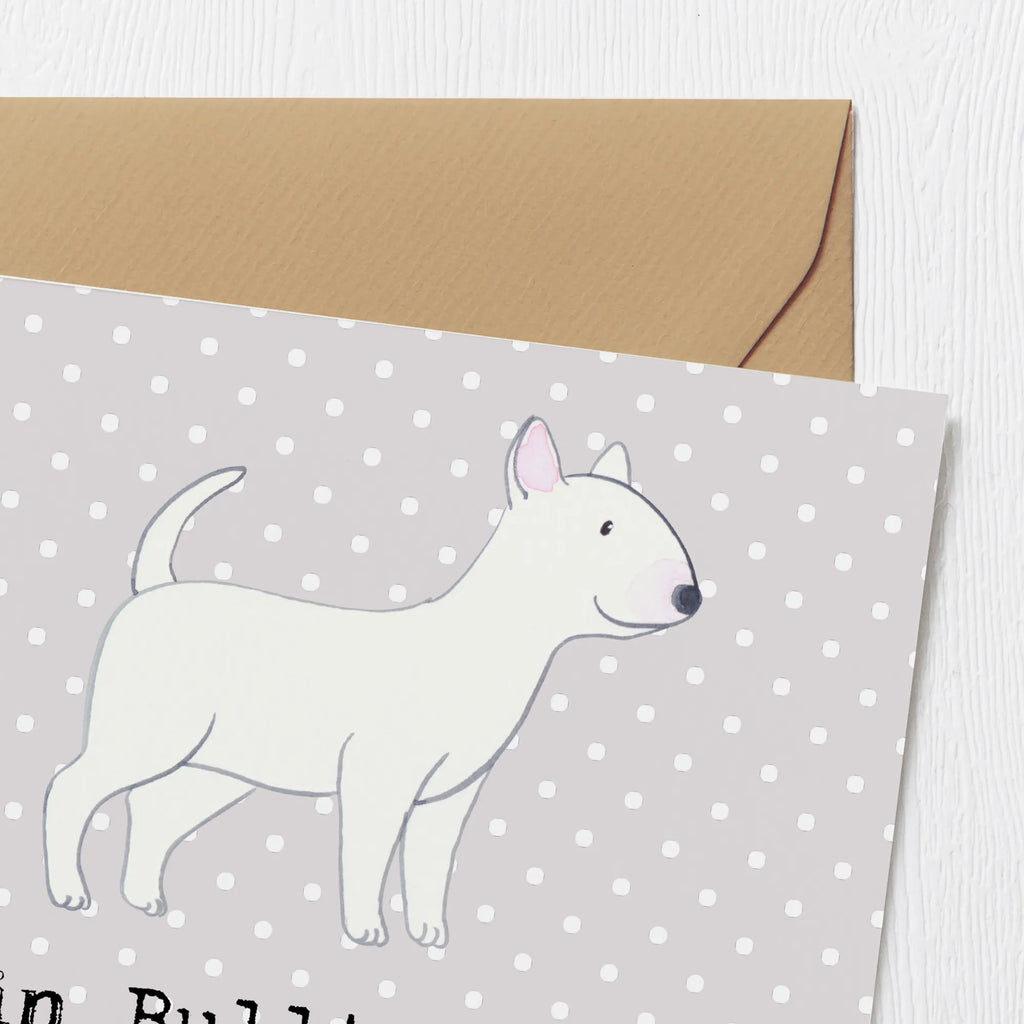 Deluxe Karte Bullterrier Freund Hochzeitskarte, Hochwertige Grußkarte, Klappkarte, Glückwunschkarte, Karte, Grußkarte, Hochwertige Klappkarte, Geburtstagskarte, Einladungskarte, Hund, Hunderasse, Rassehund, Hundebesitzer, Geschenk, Tierfreund, Schenken, Welpe