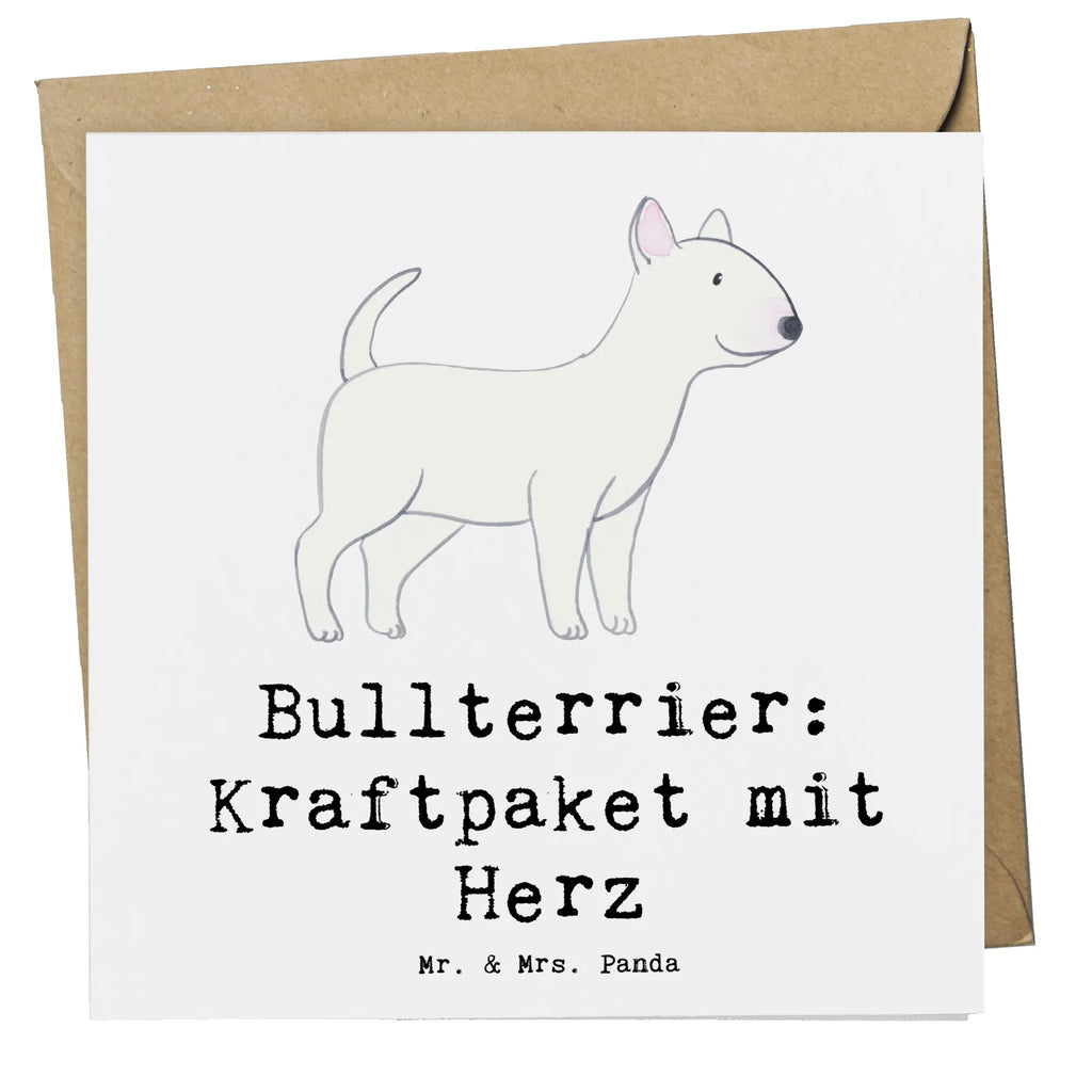 Deluxe Karte Bullterrier Kraftpaket Einladungskarte, Glückwunschkarte, Hochzeitskarte, Geburtstagskarte, Grußkarte, Hochwertige Klappkarte, Karte, Hochwertige Grußkarte, Klappkarte, Hund, Hunderasse, Rassehund, Hundebesitzer, Geschenk, Tierfreund, Schenken, Welpe
