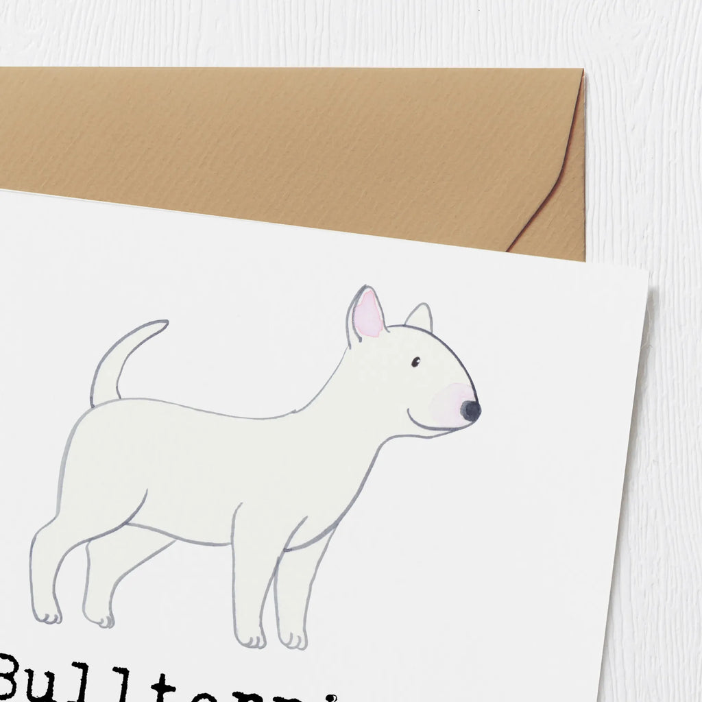 Deluxe Karte Bullterrier Kraftpaket Einladungskarte, Glückwunschkarte, Hochzeitskarte, Geburtstagskarte, Grußkarte, Hochwertige Klappkarte, Karte, Hochwertige Grußkarte, Klappkarte, Hund, Hunderasse, Rassehund, Hundebesitzer, Geschenk, Tierfreund, Schenken, Welpe