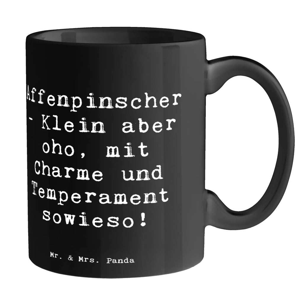 Mug Saying Affenpinscher - Klein aber oho, mit Charme und Temperament sowieso! Porzellantasse, Keramiktasse, Tasse mit Motiven, Teetasse, Geschenktasse, Bürotasse, Kaffeetasse, Tasse mit Zitaten, Tasse, Hund, Hunderasse, Rassehund, Hundebesitzer, Geschenk, Tierfreund, Schenken, Welpe