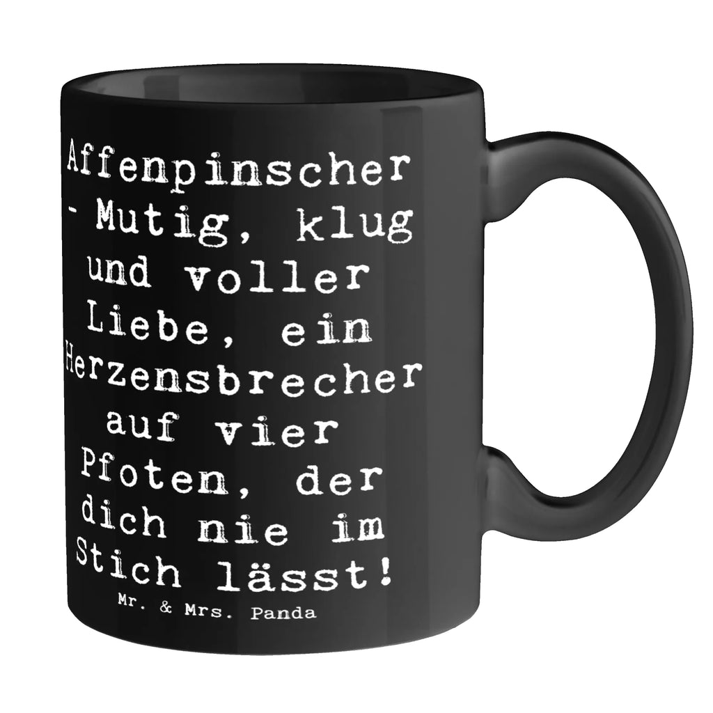 Mug Saying Affenpinscher - Mutig, klug und voller Liebe, ein Herzensbrecher auf vier Pfoten, der dich nie im Stich lässt! Tasse mit Motiven, Porzellantasse, Tasse mit Zitaten, Teetasse, Keramiktasse, Tasse, Geschenktasse, Kaffeetasse, Bürotasse, Hund, Hunderasse, Rassehund, Hundebesitzer, Geschenk, Tierfreund, Schenken, Welpe