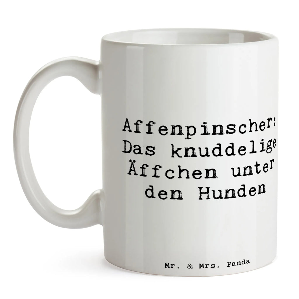 Mug Saying Affenpinscher: Das knuddelige Äffchen unter den Hunden Tasse, Teetasse, Kaffeetasse, Tasse mit Motiven, Geschenktasse, Tasse mit Zitaten, Keramiktasse, Porzellantasse, Bürotasse, Hund, Hunderasse, Rassehund, Hundebesitzer, Geschenk, Tierfreund, Schenken, Welpe