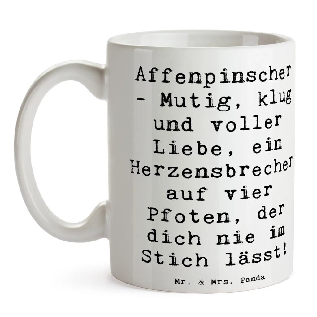 Mug Saying Affenpinscher - Mutig, klug und voller Liebe, ein Herzensbrecher auf vier Pfoten, der dich nie im Stich lässt! Tasse mit Motiven, Porzellantasse, Tasse mit Zitaten, Teetasse, Keramiktasse, Tasse, Geschenktasse, Kaffeetasse, Bürotasse, Hund, Hunderasse, Rassehund, Hundebesitzer, Geschenk, Tierfreund, Schenken, Welpe