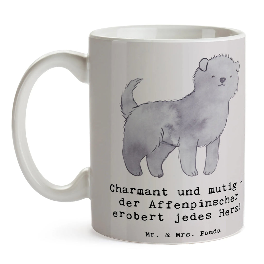 Mug Charmant und mutig - der Affenpinscher erobert jedes Herz! Kaffeetasse, Porzellantasse, Tasse mit Zitaten, Tasse mit Motiven, Tasse, Geschenktasse, Keramiktasse, Teetasse, Bürotasse, Hund, Hunderasse, Rassehund, Hundebesitzer, Geschenk, Tierfreund, Schenken, Welpe
