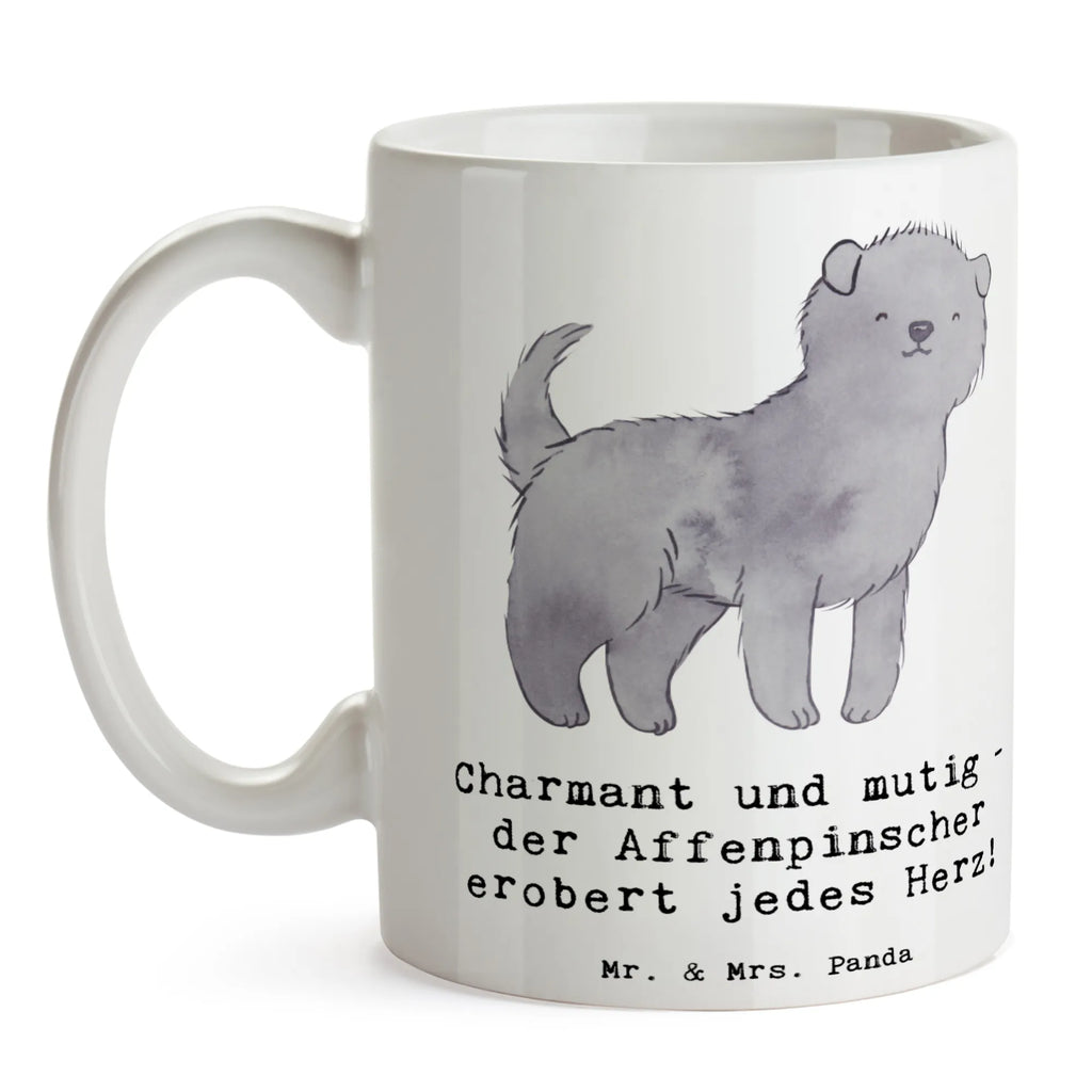 Mug Charmant und mutig - der Affenpinscher erobert jedes Herz! Kaffeetasse, Porzellantasse, Tasse mit Zitaten, Tasse mit Motiven, Tasse, Geschenktasse, Keramiktasse, Teetasse, Bürotasse, Hund, Hunderasse, Rassehund, Hundebesitzer, Geschenk, Tierfreund, Schenken, Welpe