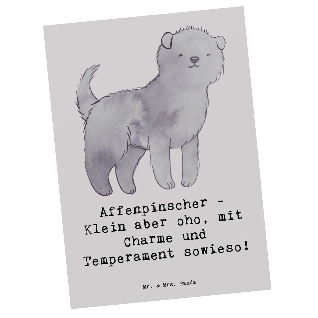Postcard Affenpinscher - Klein aber oho, mit Charme und Temperament sowieso! Karte, Postkarte, Einladungskarte, Geburtstagskarte, Dankeskarte, Einladung, Ansichtskarten, Einladungskarten Geburtstag, Einladung Geburtstag, Ansichtskarte, Geschenkkarte, Grußkarte, Hund, Hunderasse, Rassehund, Hundebesitzer, Geschenk, Tierfreund, Schenken, Welpe
