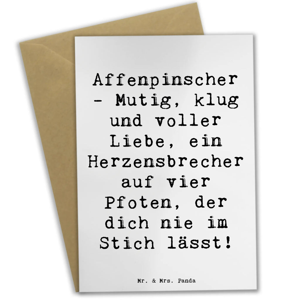 Grußkarte Spruch Affenpinscher Liebe Hochzeitskarte, Ansichtskarten, Klappkarte, Einladungskarte, Geburtstagskarte, Glückwunschkarte, Karte, Grußkarte, Hund, Hunderasse, Rassehund, Hundebesitzer, Geschenk, Tierfreund, Schenken, Welpe