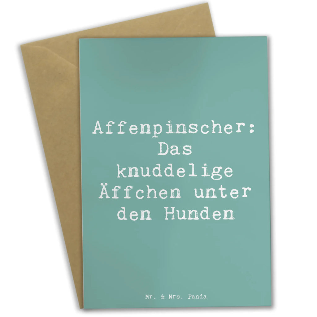 Greetings card Saying Affenpinscher: Das knuddelige Äffchen unter den Hunden Hochzeitskarte, Grußkarte, Glückwunschkarte, Karte, Geburtstagskarte, Klappkarte, Einladungskarte, Ansichtskarten, Hund, Hunderasse, Rassehund, Hundebesitzer, Geschenk, Tierfreund, Schenken, Welpe