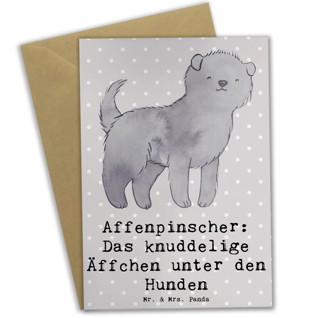 Greetings card Affenpinscher: Das knuddelige Äffchen unter den Hunden Karte, Glückwunschkarte, Einladungskarte, Ansichtskarten, Grußkarte, Hochzeitskarte, Geburtstagskarte, Klappkarte, Hund, Hunderasse, Rassehund, Hundebesitzer, Geschenk, Tierfreund, Schenken, Welpe