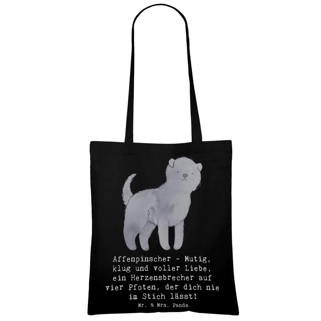 Tote bag Affenpinscher - Mutig, klug und voller Liebe, ein Herzensbrecher auf vier Pfoten, der dich nie im Stich lässt! Tragetasche, Stofftasche, Tasche, Strandtasche, Schultertasche, Umhängetasche, Laptoptasche, Jutebeutel, Badetasche, Shopper, Stoffbeutel, Jutetasche, Einkaufstüte, Einkaufstasche, Beuteltasche, Beutel, Hund, Hunderasse, Rassehund, Hundebesitzer, Geschenk, Tierfreund, Schenken, Welpe