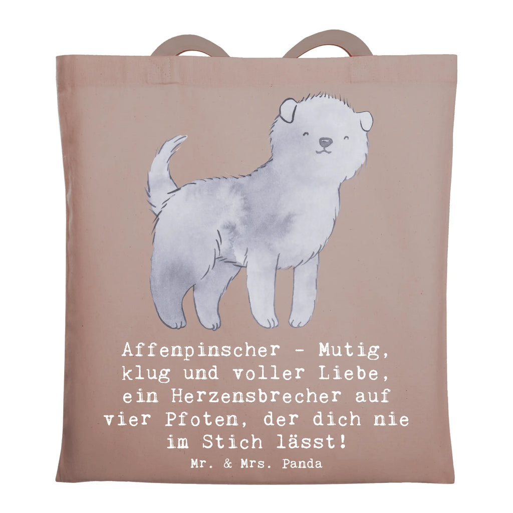 Tote bag Affenpinscher - Mutig, klug und voller Liebe, ein Herzensbrecher auf vier Pfoten, der dich nie im Stich lässt! Tragetasche, Stofftasche, Tasche, Strandtasche, Schultertasche, Umhängetasche, Laptoptasche, Jutebeutel, Badetasche, Shopper, Stoffbeutel, Jutetasche, Einkaufstüte, Einkaufstasche, Beuteltasche, Beutel, Hund, Hunderasse, Rassehund, Hundebesitzer, Geschenk, Tierfreund, Schenken, Welpe