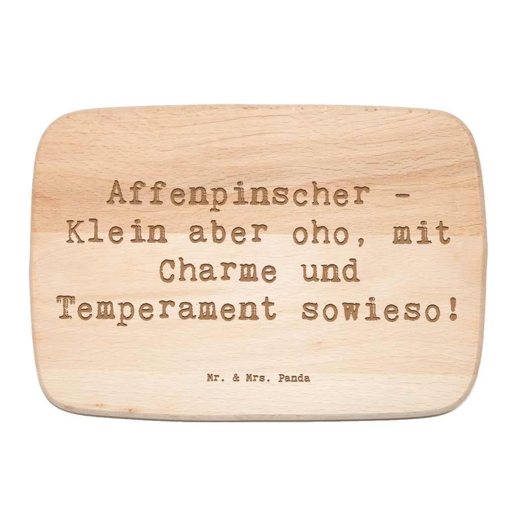 Serving board Saying Affenpinscher - Klein aber oho, mit Charme und Temperament sowieso! cutting board, Board, breakfast board, Dog, dog breed, purebred dog, dog owner, gift, animal lover, giving, puppy