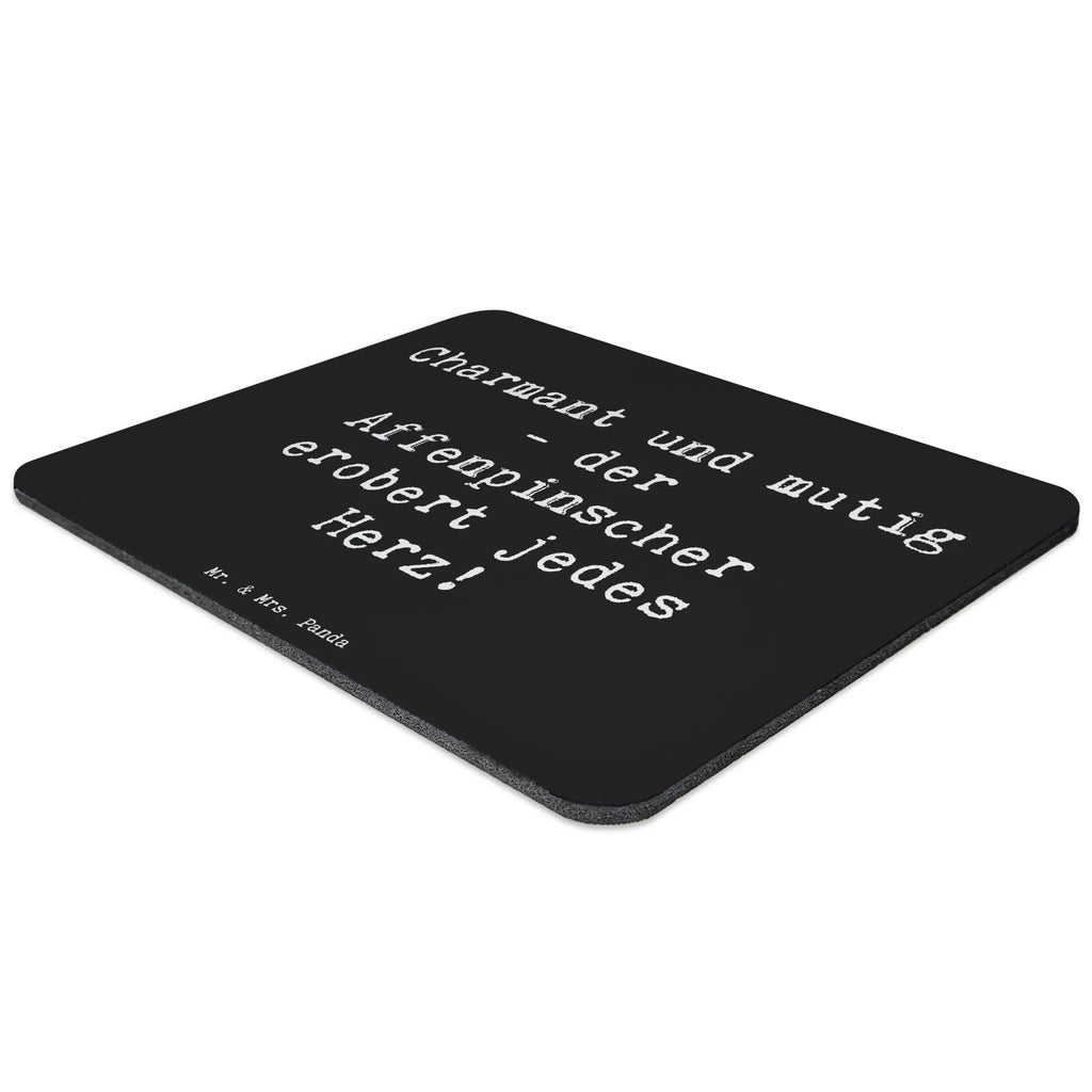 Mouse mat Saying Charmant und mutig - der Affenpinscher erobert jedes Herz! Mausunterlage, Mousepad, Computer zubehör, Mauspad Büro, Designer Mauspad, PC Zubehör, Arbeitszimmer, Mauspad, Büroausstattung, Einzigartiges Mauspad, Hund, Hunderasse, Rassehund, Hundebesitzer, Geschenk, Tierfreund, Schenken, Welpe