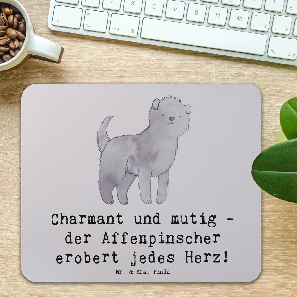Mouse mat Charmant und mutig - der Affenpinscher erobert jedes Herz! Einzigartiges Mauspad, Mauspad Büro, Arbeitszimmer, Designer Mauspad, PC Zubehör, Mousepad, Büroausstattung, Computer zubehör, Mauspad, Mausunterlage, Hund, Hunderasse, Rassehund, Hundebesitzer, Geschenk, Tierfreund, Schenken, Welpe
