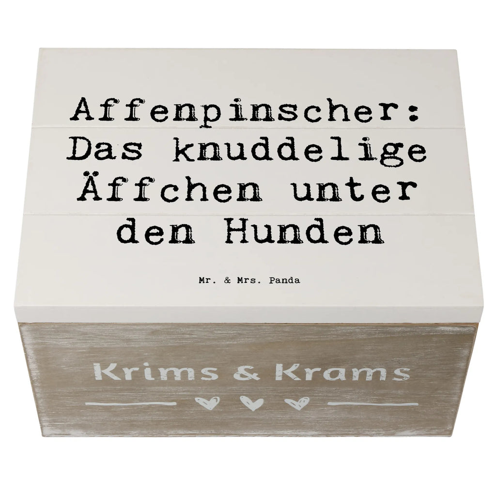 Wooden chest Saying Affenpinscher: Das knuddelige Äffchen unter den Hunden Kiste, Schatzkiste, Geschenkdose, Erinnerungsbox, Holzkiste, XXL, Erinnerungskiste, Dekokiste, Schatulle, Geschenkbox, Aufbewahrungsbox, Truhe, Hund, Hunderasse, Rassehund, Hundebesitzer, Geschenk, Tierfreund, Schenken, Welpe