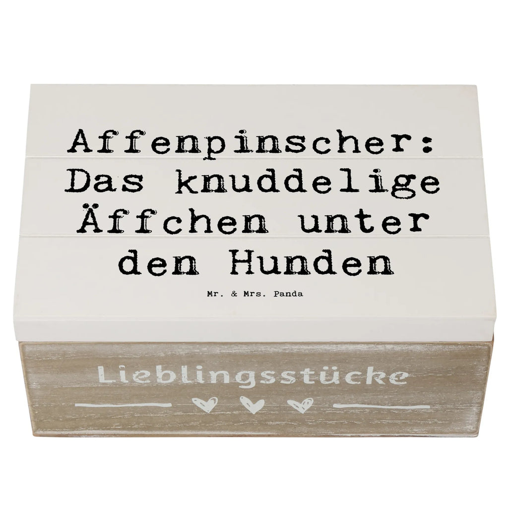 Wooden chest Saying Affenpinscher: Das knuddelige Äffchen unter den Hunden Kiste, Schatzkiste, Geschenkdose, Erinnerungsbox, Holzkiste, XXL, Erinnerungskiste, Dekokiste, Schatulle, Geschenkbox, Aufbewahrungsbox, Truhe, Hund, Hunderasse, Rassehund, Hundebesitzer, Geschenk, Tierfreund, Schenken, Welpe