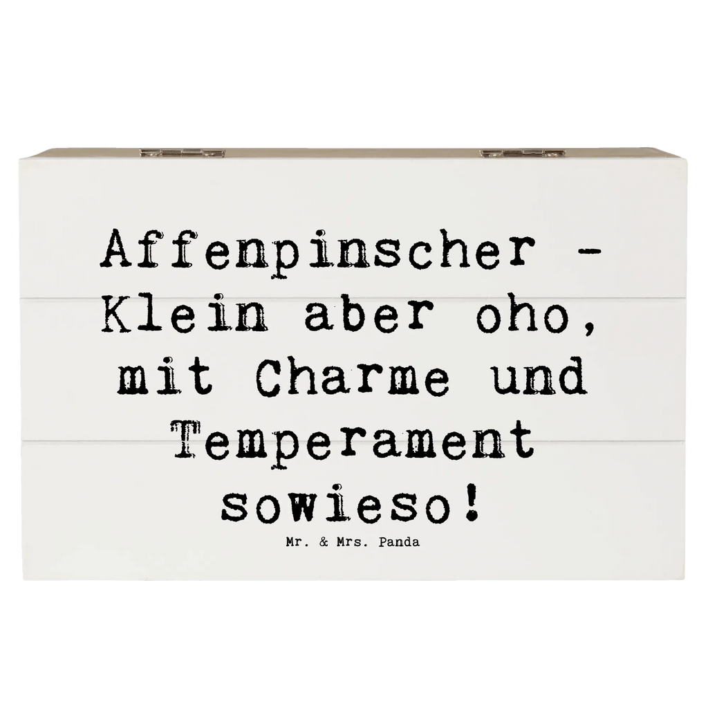 Holzkiste Spruch Affenpinscher Charme Geschenkdose, Erinnerungskiste, Schatulle, XXL, Dekokiste, Kiste, Truhe, Holzkiste, Aufbewahrungsbox, Erinnerungsbox, Schatzkiste, Geschenkbox, Hund, Hunderasse, Rassehund, Hundebesitzer, Geschenk, Tierfreund, Schenken, Welpe