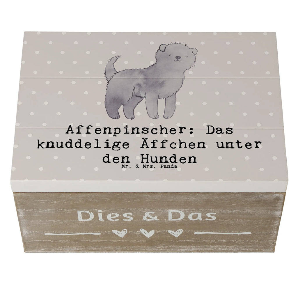 Holzkiste Affenpinscher Äffchen Truhe, Geschenkdose, Kiste, Schatzkiste, Erinnerungsbox, Schatulle, Holzkiste, XXL, Erinnerungskiste, Geschenkbox, Dekokiste, Aufbewahrungsbox, Hund, Hunderasse, Rassehund, Hundebesitzer, Geschenk, Tierfreund, Schenken, Welpe