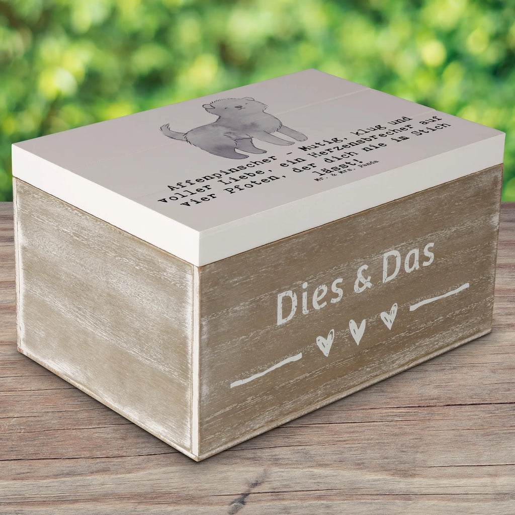 Wooden chest Affenpinscher - Mutig, klug und voller Liebe, ein Herzensbrecher auf vier Pfoten, der dich nie im Stich lässt! Dekokiste, Kiste, Erinnerungsbox, Geschenkbox, Holzkiste, Erinnerungskiste, XXL, Schatulle, Geschenkdose, Schatzkiste, Truhe, Aufbewahrungsbox, Hund, Hunderasse, Rassehund, Hundebesitzer, Geschenk, Tierfreund, Schenken, Welpe