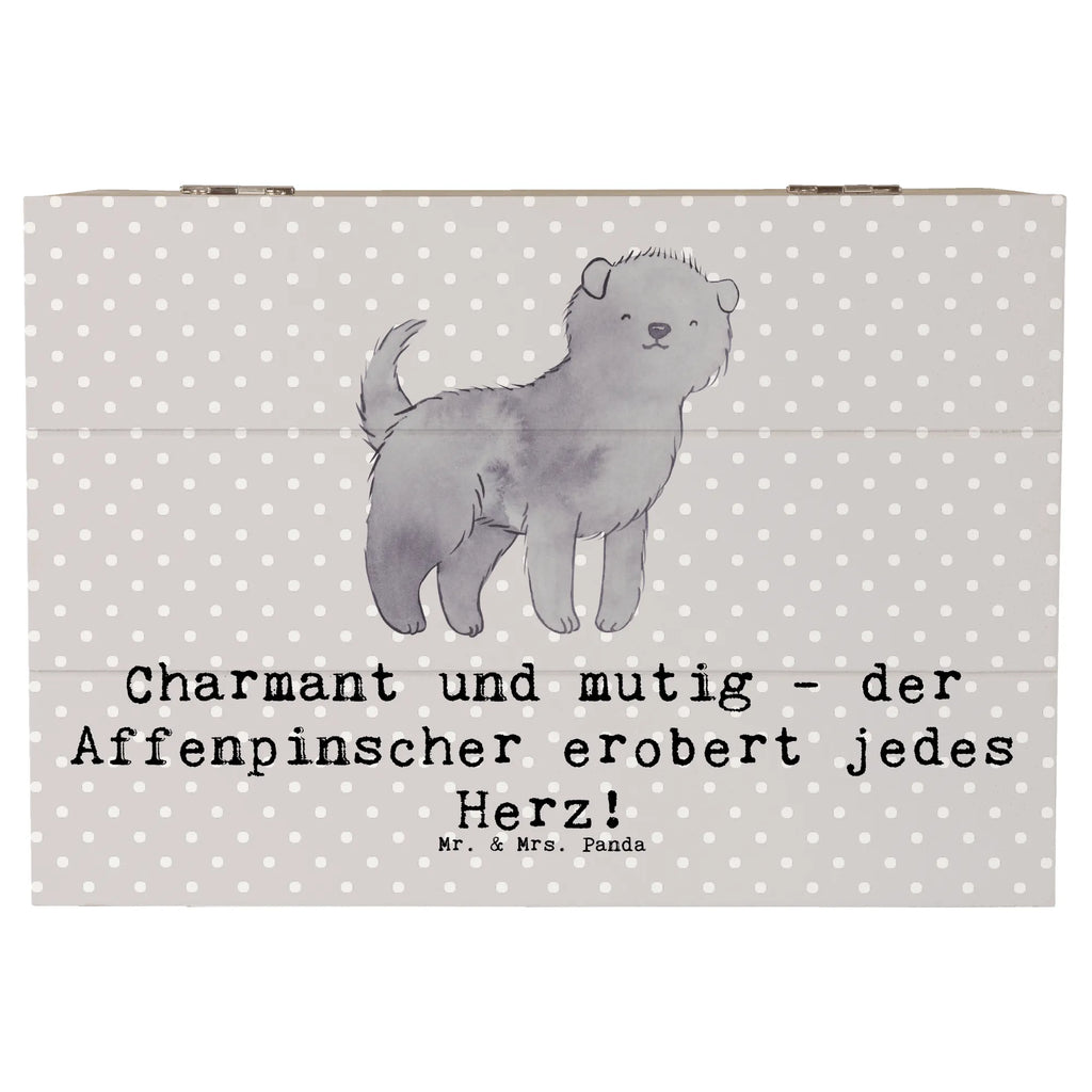 Holzkiste Affenpinscher Charmeur Schatzkiste, Geschenkdose, Erinnerungsbox, Geschenkbox, Dekokiste, Kiste, XXL, Holzkiste, Truhe, Aufbewahrungsbox, Erinnerungskiste, Schatulle, Hund, Hunderasse, Rassehund, Hundebesitzer, Geschenk, Tierfreund, Schenken, Welpe